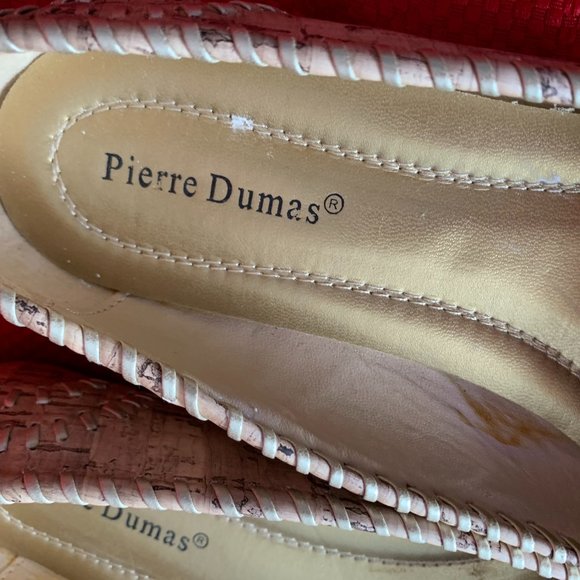 Pierre Dumas flats, Tan,gold stitching, 9M - Picture 3 of 7